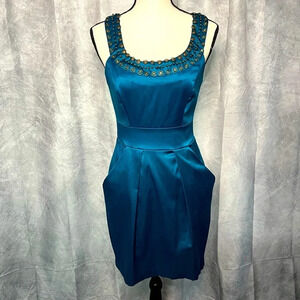 B Darlin Teal Party/Cocktail Dress With Pockets